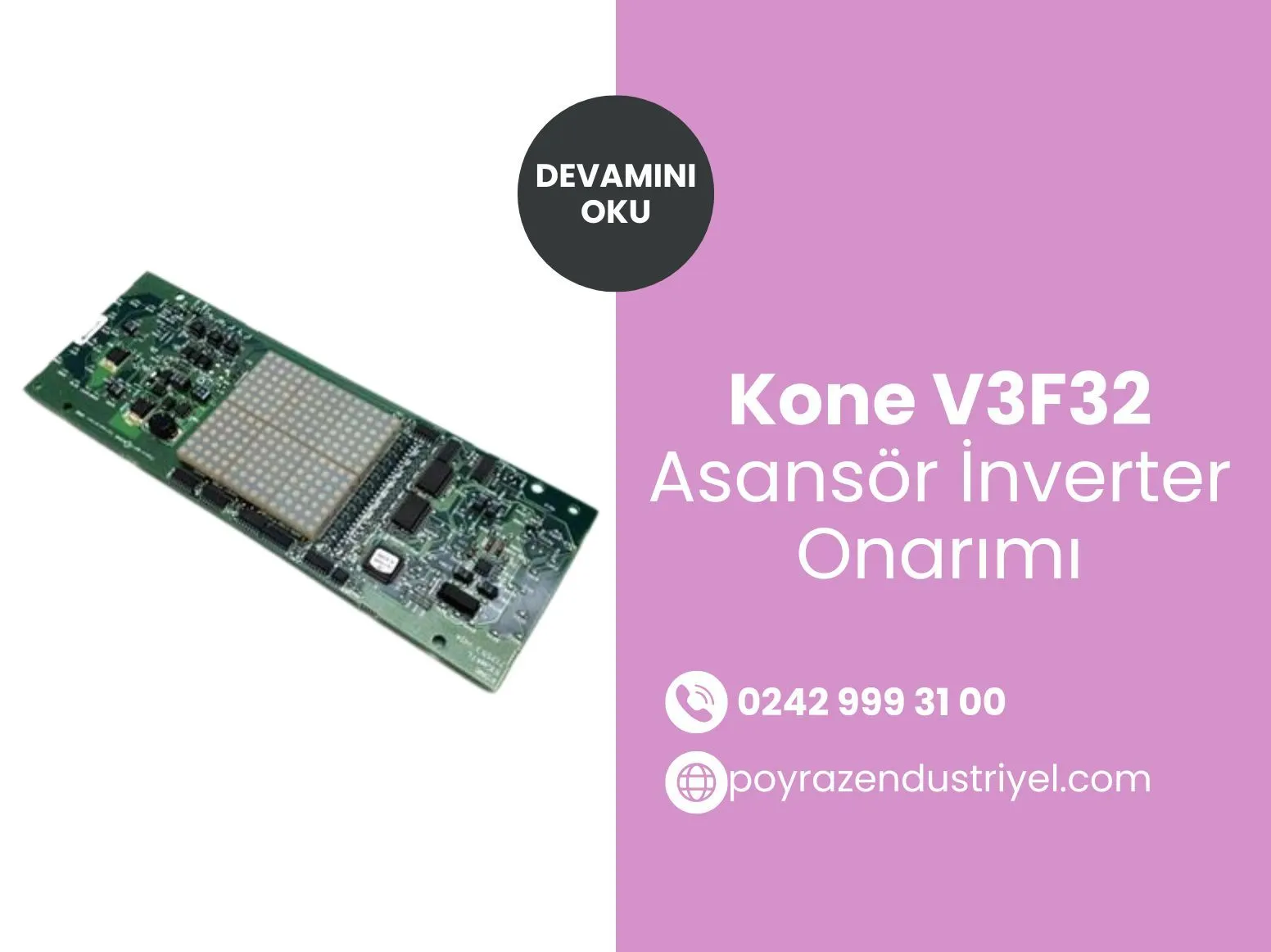 Kone V3f32 Asansör İnverter Onarımı